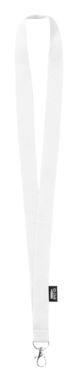 Шнурок для бейджа Loriet, цвет белый - AP722707-01- Фото №1