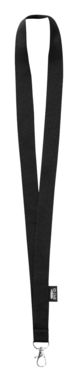 Шнурок для бейджа Loriet, колір чорний - AP722707-10- Фото №1
