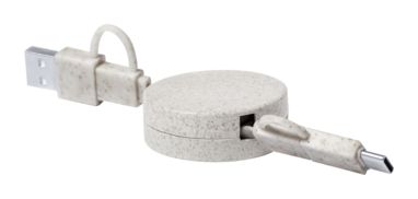 USB-кабель для заряджання Yarely, колір натуральний - AP722735-00- Фото №4