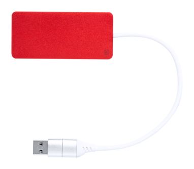 USB-хаб Kalat, колір червоний - AP722746-05- Фото №1