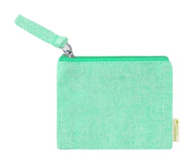 Бавовняний гаманець Fontix, колір зелений - AP722787-07- Фото №1