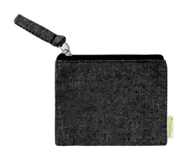 Бавовняний гаманець Fontix, колір чорний - AP722787-10- Фото №1