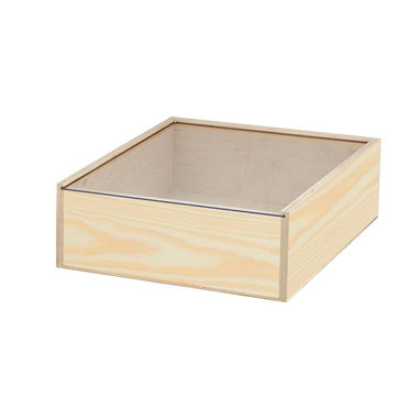 BOXIE CLEAR L. Дерев'яна коробка, колір темно-натуральний - 94945-170- Фото №1