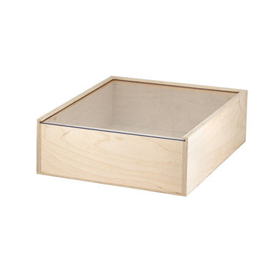 BOXIE CLEAR L. Дерев'яна коробка, колір темно-натуральний - 94945-170- Фото №3