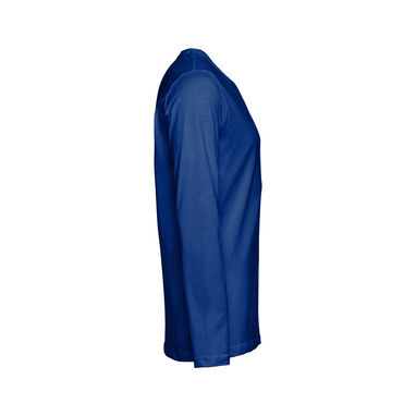 THC BUCHAREST Мужская футболка с длинным рукавом, цвет королевский синий  размер L - 30124-114-L- Фото №3