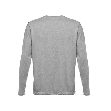 THC BUCHAREST Мужская футболка с длинным рукавом, цвет матовый cветло-серый  размер L - 30124-183-L- Фото №2