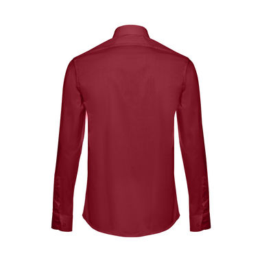 THC PARIS Мужская рубашка popeline, цвет бордовый  размер L - 30151-115-L- Фото №2