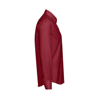 THC PARIS Мужская рубашка popeline, цвет бордовый  размер L - 30151-115-L- Фото №3