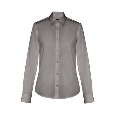 THC PARIS WOMEN Женская рубашка popeline, цвет серый  размер L - 30152-113-L- Фото №1