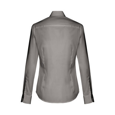 THC PARIS WOMEN Женская рубашка popeline, цвет серый  размер L - 30152-113-L- Фото №2