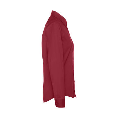 THC PARIS WOMEN. Жіноча сорочка popeline, колір бордовий  розмір L - 30152-115-L- Фото №3