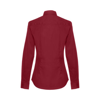 THC PARIS WOMEN Женская рубашка popeline, цвет бордовый  размер XL - 30152-115-XL- Фото №2