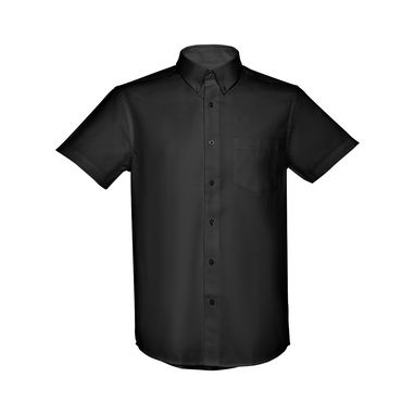 THC LONDON. Оксфордська сорочка для чоловіків, колір чорний  розмір L - 30157-103-L- Фото №1