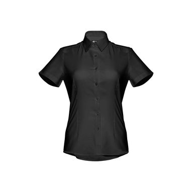 THC LONDON WOMEN. Оксфордська сорочка для жінок, колір чорний  розмір L - 30158-103-L- Фото №1