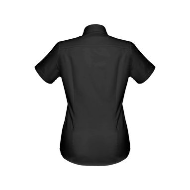 THC LONDON WOMEN. Оксфордська сорочка для жінок, колір чорний  розмір L - 30158-103-L- Фото №2
