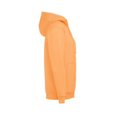 THC AMSTERDAM. Чоловіча кофта на блискавці та капюшоні, колір коралово-помаранчевий  розмір XXL - 30161-178-XXL- Фото №3