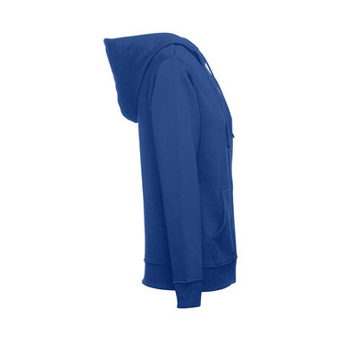 THC AMSTERDAM WOMEN Женская толстовка с молнией и капюшоном, цвет королевский синий  размер XL - 30162-114-XL- Фото №3
