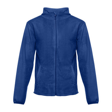 THC HELSINKI Мужская флисовая куртка с молнией, цвет королевский синий  размер L - 30164-114-L- Фото №1