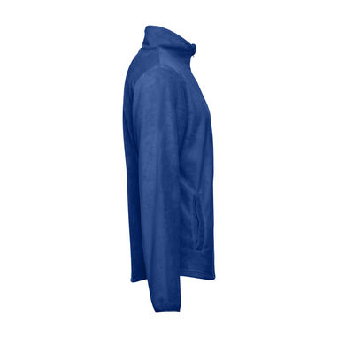 THC HELSINKI Мужская флисовая куртка с молнией, цвет королевский синий  размер L - 30164-114-L- Фото №3