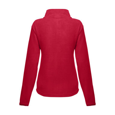 THC HELSINKI WOMEN. Жіноча флісова куртка з блискавкою, колір червоний  розмір L - 30165-105-L- Фото №2