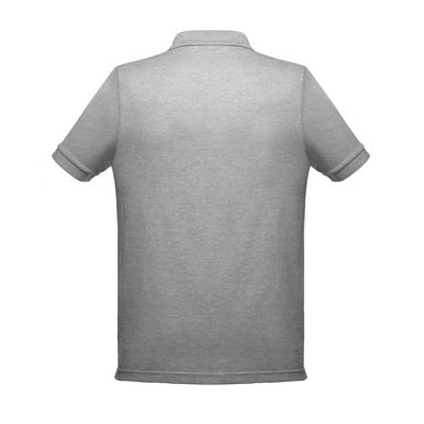THC BERLIN Мужское поло, цвет матовый cветло-серый  размер XL - 30176-183-XL- Фото №2
