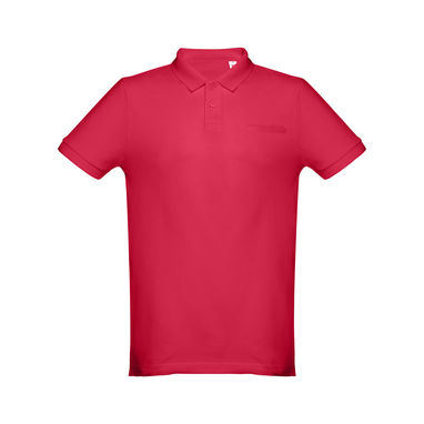THC DHAKA Мужское поло, цвет красный  размер XL - 30208-105-XL- Фото №1