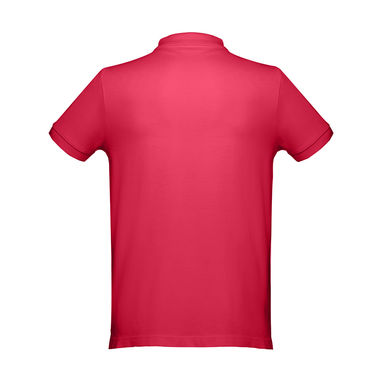 THC DHAKA. Чоловіче поло, колір червоний  розмір XL - 30208-105-XL- Фото №2