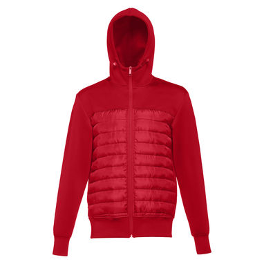 THC SKOPJE Мужская куртка с капюшоном, цвет красный  размер L - 30246-105-L- Фото №4