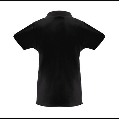 THC MONACO WOMEN Поло женское, цвет черный  размер XL - 30262-103-XL- Фото №2