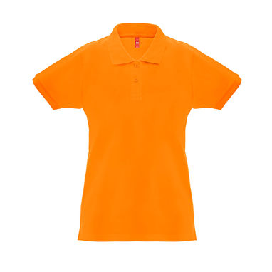 THC MONACO WOMEN. Жіноче поло, колір помаранчевий  розмір L - 30262-128-L- Фото №1