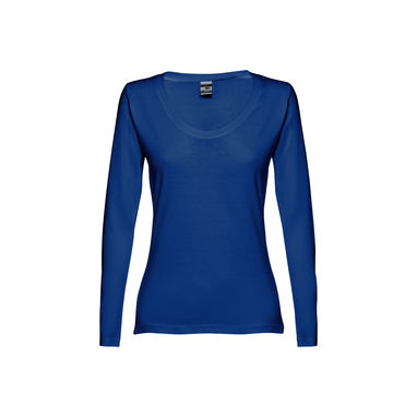 THC BUCHAREST WOMEN Женская футболка с длинным рукавом, цвет королевский синий  размер M - 30126-114-M- Фото №1