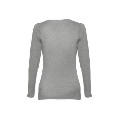 THC BUCHAREST WOMEN Женская футболка с длинным рукавом, цвет матовый cветло-серый  размер L - 30126-183-L- Фото №2