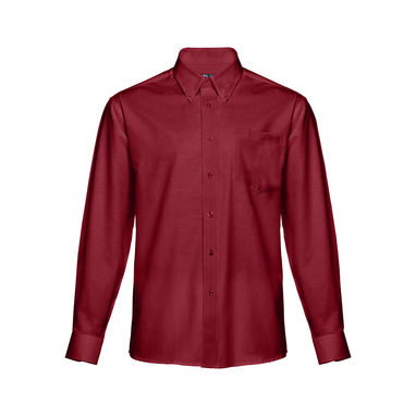 THC TOKYO. Оксфордська сорочка для чоловіків, колір бордовий  розмір L - 30153-115-L- Фото №1