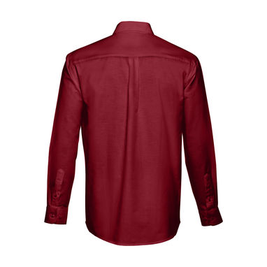 THC TOKYO Мужская рубашка oxford, цвет бордовый  размер L - 30153-115-L- Фото №2