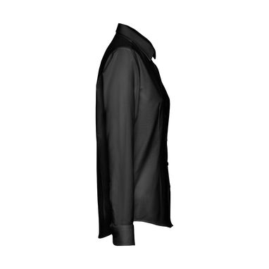 THC TOKYO WOMEN. Оксфордська сорочка для жінок, колір чорний  розмір XL - 30154-103-XL- Фото №3