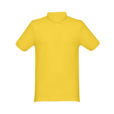 THC MONACO. Чоловіче поло, колір жовтий  розмір L - 30188-108-L- Фото №1