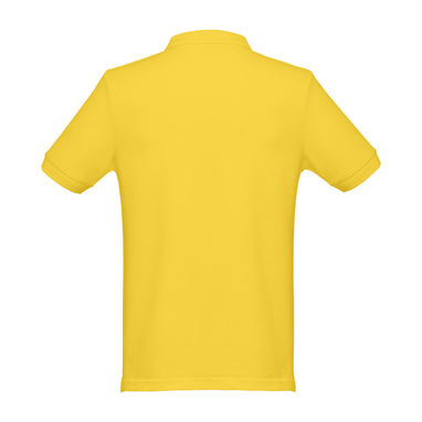 THC MONACO. Чоловіче поло, колір жовтий  розмір L - 30188-108-L- Фото №2