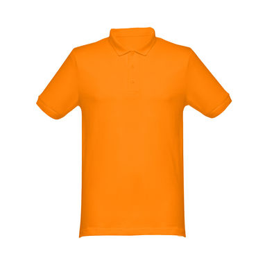 THC MONACO Мужское поло, цвет оранжевый  размер L - 30188-128-L- Фото №1