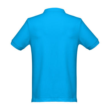 THC MONACO. Чоловіче поло, колір аква-блакитний  розмір L - 30188-154-L- Фото №2