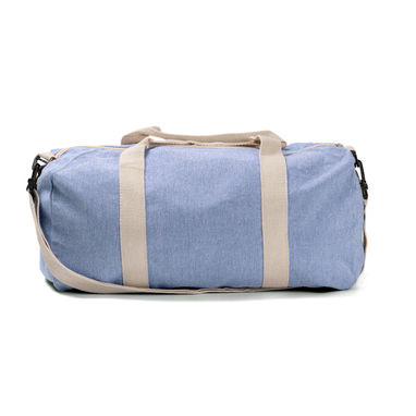 Спортивная сумка из переработанного хлопка, цвет синий - BO7616S105- Фото №1