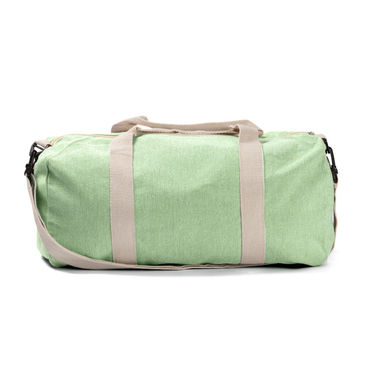 Спортивная сумка из переработанного хлопка, цвет зеленый - BO7616S1226- Фото №1