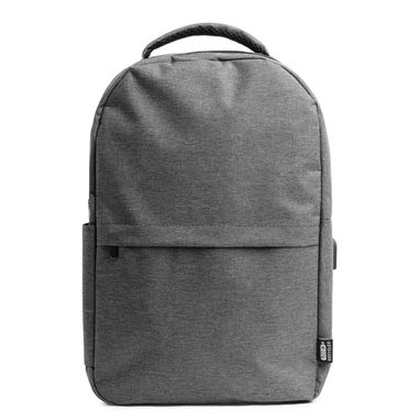 Рюкзак из полиэстера RPET 600D, цвет серый - MO7139S158- Фото №1