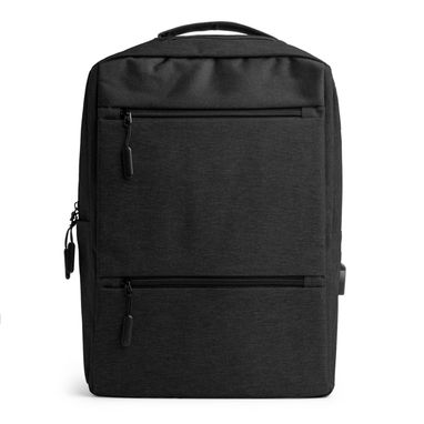 Рюкзак з поліестеру 300D, колір чорний - MO7177S102- Фото №1