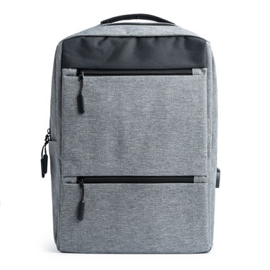 Рюкзак з поліестеру 300D, колір сірий - MO7177S158- Фото №1