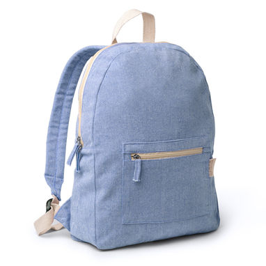 Рюкзак из переработанного хлопка, цвет синий - MO7179S105- Фото №1