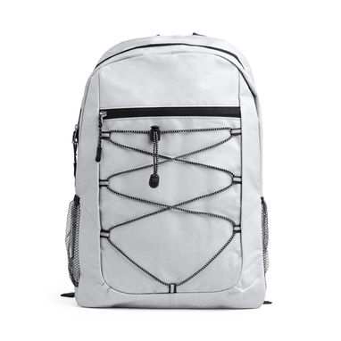 Спортивний рюкзак з поліестеру 600D, колір білий - MO7181S101- Фото №1