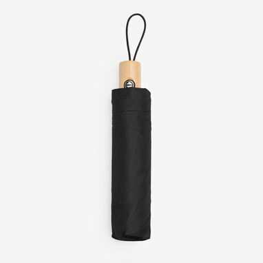 Зонт с автоматическим открыванием и закрыванием, цвет черный - UM5999S102- Фото №1