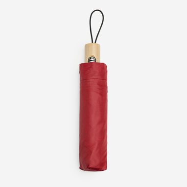 Зонт с автоматическим открыванием и закрыванием, цвет красный - UM5999S160- Фото №1