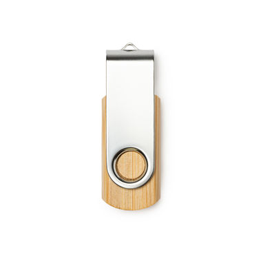 USB-накопитель из натурального бамбука, цвет натуральный - US4190G16999- Фото №1