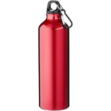 Пляшка для води з карабіном Oregon із переробленого алюмінію, сертифікованого за стандартом RCS, об'ємом 770 мл, колір червоний - 10073921- Фото №1